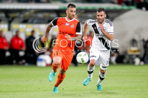  18.09.2016 WARSZAWA PILKA NOZNA <br />FOOTBALL EKSTRAKLASA STADION LEGII<br />MECZ LEGIA WARSZAWA - ZAGLEBIE LUBIN<br />N/Z RADOSLAW CIERZNIAK NEMANJA NIKOLIC<br /> 