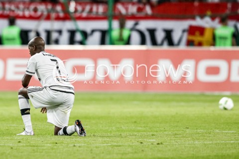  18.09.2016 WARSZAWA PILKA NOZNA <br />FOOTBALL EKSTRAKLASA STADION LEGII<br />MECZ LEGIA WARSZAWA - ZAGLEBIE LUBIN<br />N/Z STEEVEN LANGIL SMUTEK PORAZKA PRZEGRANA<br /> 