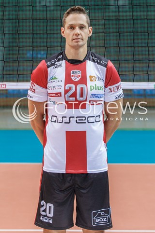  20.09.2016 RZESZOW <br />SESJA ZDJECIOWA SIATKARZY ASSECO RESOVIA<br />SEZON 2016/2017<br />N/Z FREDERIC WINTERS <br /> 