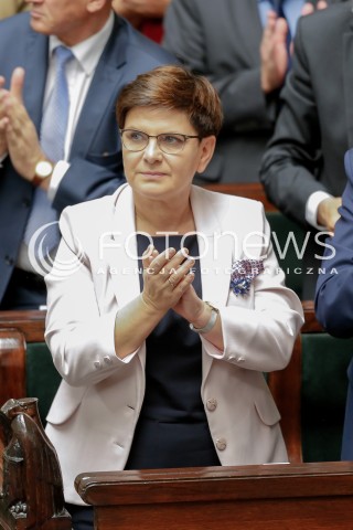  22.09.2016 WARSZAWA SEJM<br />POSIEDZENIE SEJMU RP<br />N/Z PREMIER BEATA SZYDLO <br /> 