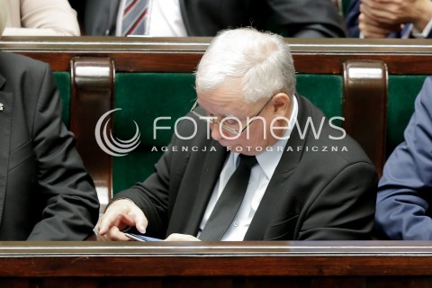  22.09.2016 WARSZAWA SEJM<br />POSIEDZENIE SEJMU RP<br />N/Z JAROSLAW KACZYNSKI <br /> 