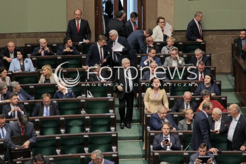  22.09.2016 WARSZAWA SEJM<br />POSIEDZENIE SEJMU RP<br />N/Z SALA OBRAD JAROSLAW KACZYNSKI <br /> 