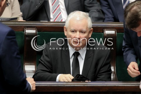  22.09.2016 WARSZAWA SEJM<br />POSIEDZENIE SEJMU RP<br />N/Z JAROSLAW KACZYNSKI <br /> 