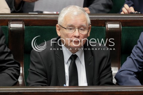  22.09.2016 WARSZAWA SEJM<br />POSIEDZENIE SEJMU RP<br />N/Z JAROSLAW KACZYNSKI <br /> 