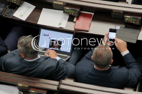  22.09.2016 WARSZAWA SEJM<br />POSIEDZENIE SEJMU RP<br />N/Z SALA OBRAD POSLOWIE<br /> 