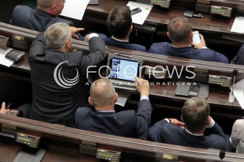  22.09.2016 WARSZAWA SEJM<br />POSIEDZENIE SEJMU RP<br />N/Z SALA OBRAD POSLOWIE<br /> 