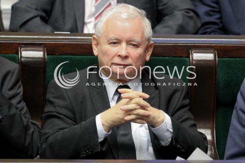 22.09.2016 WARSZAWA SEJM<br />POSIEDZENIE SEJMU RP<br />N/Z JAROSLAW KACZYNSKI <br /> 