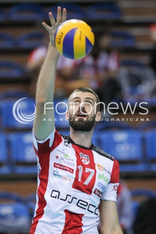  23.09.2016 RZESZOW <br />SIATKOWKA SEZON 2016/2017 MEN VOLLEYBALL <br />MECZ TOWARZYSKI<br />MECZ ASSECO RESOVIA RZESZOW - JASTRZEBSKI WEGIEL <br />N/Z MARCIN MOZDZONEK SYLWETKA <br /> 