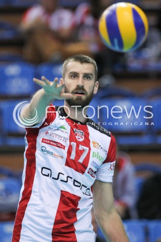  23.09.2016 RZESZOW <br />SIATKOWKA SEZON 2016/2017 MEN VOLLEYBALL <br />MECZ TOWARZYSKI<br />MECZ ASSECO RESOVIA RZESZOW - JASTRZEBSKI WEGIEL <br />N/Z MARCIN MOZDZONEK SYLWETKA <br /> 
