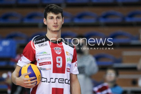  23.09.2016 RZESZOW <br />SIATKOWKA SEZON 2016/2017 MEN VOLLEYBALL <br />MECZ TOWARZYSKI<br />MECZ ASSECO RESOVIA RZESZOW - JASTRZEBSKI WEGIEL <br />N/Z THIBAULT ROSSARD SYLWETKA <br /> 
