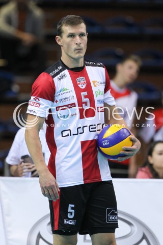  23.09.2016 RZESZOW <br />SIATKOWKA SEZON 2016/2017 MEN VOLLEYBALL <br />MECZ TOWARZYSKI<br />MECZ ASSECO RESOVIA RZESZOW - JASTRZEBSKI WEGIEL <br />N/Z LUKAS TICHACEK SYLWETKA <br /> 