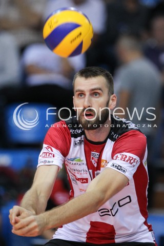  23.09.2016 RZESZOW <br />SIATKOWKA SEZON 2016/2017 MEN VOLLEYBALL <br />MECZ TOWARZYSKI<br />MECZ ASSECO RESOVIA RZESZOW - JASTRZEBSKI WEGIEL <br />N/Z MARCIN MOZDZONEK SYLWETKA <br /> 