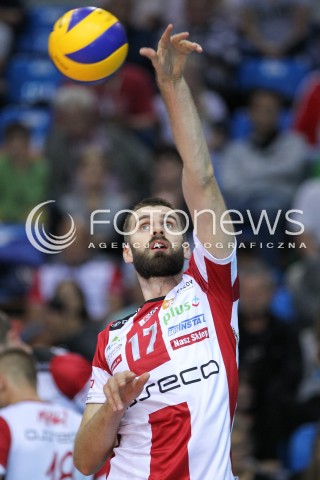  23.09.2016 RZESZOW <br />SIATKOWKA SEZON 2016/2017 MEN VOLLEYBALL <br />MECZ TOWARZYSKI<br />MECZ ASSECO RESOVIA RZESZOW - JASTRZEBSKI WEGIEL <br />N/Z MARCIN MOZDZONEK SYLWETKA <br /> 