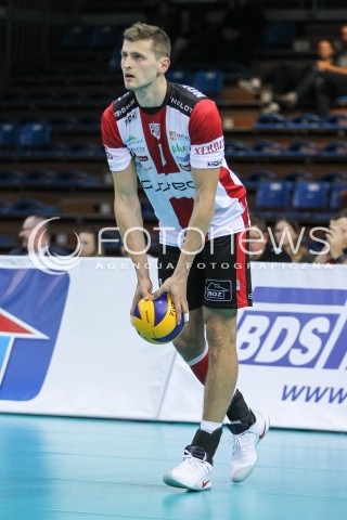  23.09.2016 RZESZOW <br />SIATKOWKA SEZON 2016/2017 MEN VOLLEYBALL <br />MECZ TOWARZYSKI<br />MECZ ASSECO RESOVIA RZESZOW - JASTRZEBSKI WEGIEL <br />N/Z PIOTR NOWAKOWSKI SYLWETKA <br /> 