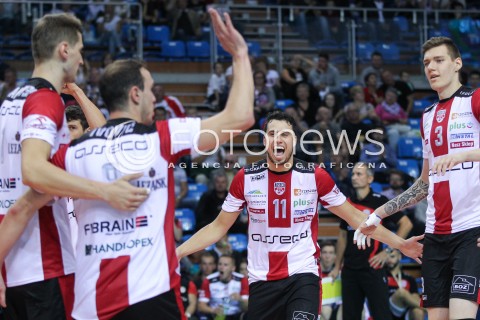  23.09.2016 RZESZOW <br />SIATKOWKA SEZON 2016/2017 MEN VOLLEYBALL <br />MECZ TOWARZYSKI<br />MECZ ASSECO RESOVIA RZESZOW - JASTRZEBSKI WEGIEL <br />N/Z FABIAN DRZYZGA BARTLOMIEJ LEMANSKI RADOSC EMOCJE <br /> 