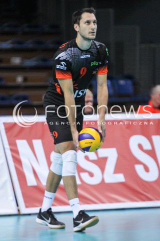  23.09.2016 RZESZOW <br />SIATKOWKA SEZON 2016/2017 MEN VOLLEYBALL <br />MECZ TOWARZYSKI<br />MECZ ASSECO RESOVIA RZESZOW - JASTRZEBSKI WEGIEL <br />N/Z JASON DE ROCCO SYLWETKA <br /> 