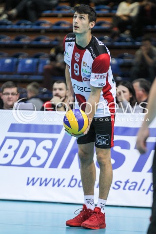  23.09.2016 RZESZOW <br />SIATKOWKA SEZON 2016/2017 MEN VOLLEYBALL <br />MECZ TOWARZYSKI<br />MECZ ASSECO RESOVIA RZESZOW - JASTRZEBSKI WEGIEL <br />N/Z THIBAULT ROSSARD SYLWETKA <br /> 