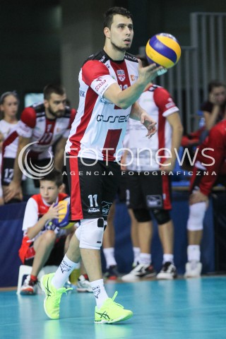  23.09.2016 RZESZOW <br />SIATKOWKA SEZON 2016/2017 MEN VOLLEYBALL <br />MECZ TOWARZYSKI<br />MECZ ASSECO RESOVIA RZESZOW - JASTRZEBSKI WEGIEL <br />N/Z FABIAN DRZYZGA SYLWETKA <br /> 