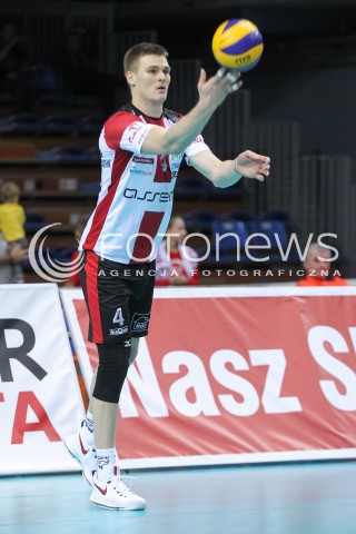  23.09.2016 RZESZOW <br />SIATKOWKA SEZON 2016/2017 MEN VOLLEYBALL <br />MECZ TOWARZYSKI<br />MECZ ASSECO RESOVIA RZESZOW - JASTRZEBSKI WEGIEL <br />N/Z JOHN GORDON PERRIN SYLWETKA <br /> 