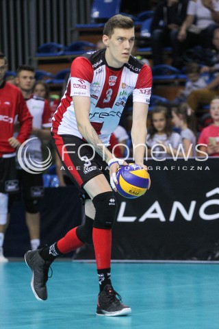  23.09.2016 RZESZOW <br />SIATKOWKA SEZON 2016/2017 MEN VOLLEYBALL <br />MECZ TOWARZYSKI<br />MECZ ASSECO RESOVIA RZESZOW - JASTRZEBSKI WEGIEL <br />N/Z BARTLOMIEJ LEMANSKI SYLWETKA <br /> 