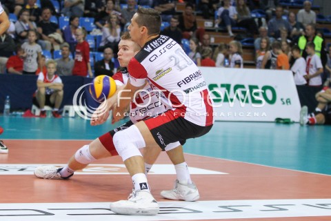  23.09.2016 RZESZOW <br />SIATKOWKA SEZON 2016/2017 MEN VOLLEYBALL <br />MECZ TOWARZYSKI<br />MECZ ASSECO RESOVIA RZESZOW - JASTRZEBSKI WEGIEL <br />N/Z DOMINIK DEPOWSKI FREDERIC WINTERS <br /> 
