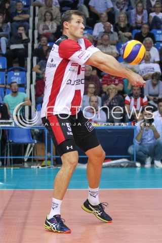  23.09.2016 RZESZOW <br />SIATKOWKA SEZON 2016/2017 MEN VOLLEYBALL <br />MECZ TOWARZYSKI<br />MECZ ASSECO RESOVIA RZESZOW - JASTRZEBSKI WEGIEL <br />N/Z LUKAS TICHACEK SYLWETKA <br /> 