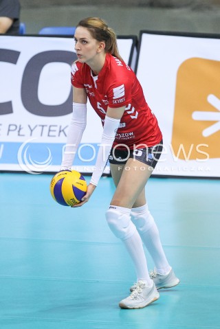 01.10.2016 RZESZOW <br />SIATKOWKA SEZON 2016/2017 WOMEN VOLLEYBALL <br />IV TURNIEJ O PUCHAR FIRMY DEVELOPRES<br />MECZ DEVELOPRES RZESZOW - MUSZYNIANKA ENEA MUSZYNA<br />N/Z MAGDALENA HAWRYLA SYLWETKA <br /> 
