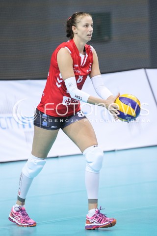  01.10.2016 RZESZOW <br />SIATKOWKA SEZON 2016/2017 WOMEN VOLLEYBALL <br />IV TURNIEJ O PUCHAR FIRMY DEVELOPRES<br />MECZ DEVELOPRES RZESZOW - MUSZYNIANKA ENEA MUSZYNA<br />N/Z ANNA KACZMAR SYLWETKA <br /> 