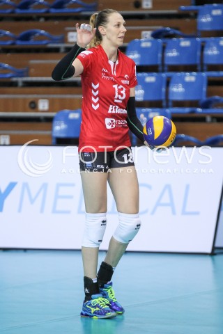  01.10.2016 RZESZOW <br />SIATKOWKA SEZON 2016/2017 WOMEN VOLLEYBALL <br />IV TURNIEJ O PUCHAR FIRMY DEVELOPRES<br />MECZ DEVELOPRES RZESZOW - MUSZYNIANKA ENEA MUSZYNA<br />N/Z KATARZYNA MROZ SYLWETKA <br /> 
