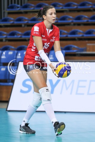  01.10.2016 RZESZOW <br />SIATKOWKA SEZON 2016/2017 WOMEN VOLLEYBALL <br />IV TURNIEJ O PUCHAR FIRMY DEVELOPRES<br />MECZ DEVELOPRES RZESZOW - MUSZYNIANKA ENEA MUSZYNA<br />N/Z KLAUDIA KACZOROWSKA SYLWETKA <br /> 