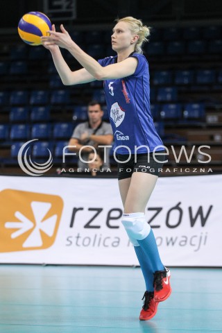  01.10.2016 RZESZOW <br />SIATKOWKA SEZON 2016/2017 WOMEN VOLLEYBALL <br />IV TURNIEJ O PUCHAR FIRMY DEVELOPRES<br />MECZ DEVELOPRES RZESZOW - MUSZYNIANKA ENEA MUSZYNA<br />N/Z MAJA SAVIC SYLWETKA <br /> 