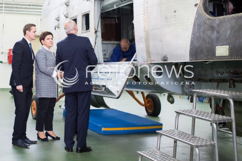  11.10.2016 LODZ<br />WIZYTA PREMIER BEATY SZYDLO W LODZKICH WOJSKOWYCH ZAKLADACH LOTNICZYCH<br />N/Z BEATA SZYDLO<br /> 