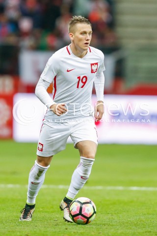  11.10.2016 WARSZAWA PILKA NOZNA <br />FOOTBALL POLISH ELIMINACJE MS 2018<br />MECZ POLSKA - ARMENIA NA STADIONIE NARODOWYM<br />N/Z PIOTR ZIELINSKI <br /> 