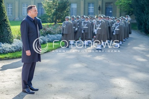  14.10.2016 LANCUT<br />SPOTKANIE PREZYDENTOW PANSTW GRUPY WYSZEHRADZKIEJ NA ZAMKU W LANCUCIE <br />N/Z PREZYDENT ANDRZEJ DUDA<br /> 