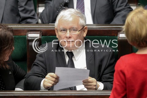  20.10.2016 WARSZAWA SEJM<br />POSIEDZENIE SEJMU RP<br />N/Z JAROSLAW KACZYNSKI <br /> 