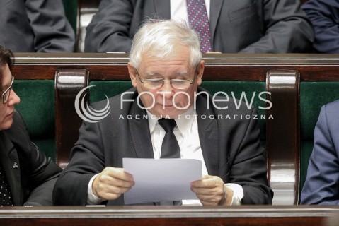 20.10.2016 WARSZAWA SEJM<br />POSIEDZENIE SEJMU RP<br />N/Z JAROSLAW KACZYNSKI <br /> 