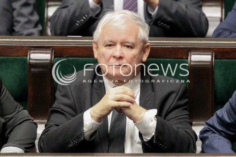  20.10.2016 WARSZAWA SEJM<br />POSIEDZENIE SEJMU RP<br />N/Z JAROSLAW KACZYNSKI <br /> 