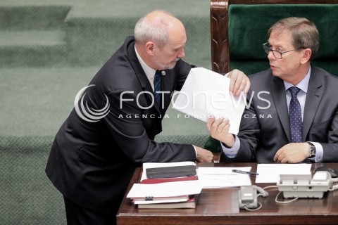  20.10.2016 WARSZAWA SEJM<br />POSIEDZENIE SEJMU RP<br />N/Z ANTONI MACIEREWICZ <br /> 