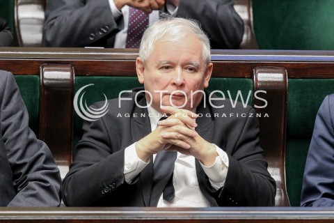  20.10.2016 WARSZAWA SEJM<br />POSIEDZENIE SEJMU RP<br />N/Z JAROSLAW KACZYNSKI <br /> 