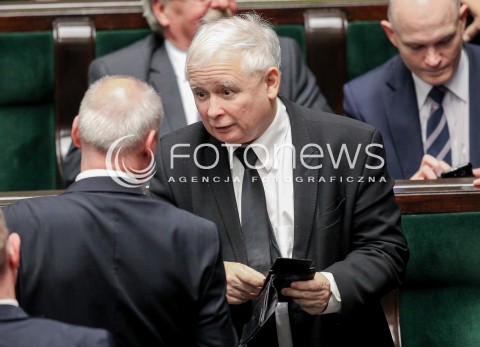  20.10.2016 WARSZAWA SEJM<br />POSIEDZENIE SEJMU RP<br />N/Z JAROSLAW KACZYNSKI <br /> 