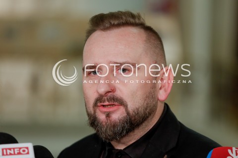  20.10.2016 WARSZAWA SEJM<br />POSIEDZENIE SEJMU RP<br />N/Z PIOTR LIROY MARZEC <br /> 