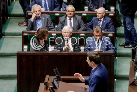  20.10.2016 WARSZAWA SEJM<br />POSIEDZENIE SEJMU RP<br />N/Z MARIUSZ BLASZCZAK JAROSLAW KACZYNSKI <br /> 