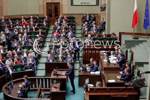  20.10.2016 WARSZAWA SEJM<br />POSIEDZENIE SEJMU RP<br />N/Z SALA OBRAD JAROSLAW KACZYNSKI <br /> 