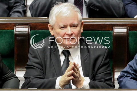  20.10.2016 WARSZAWA SEJM<br />POSIEDZENIE SEJMU RP<br />N/Z JAROSLAW KACZYNSKI<br /> 
