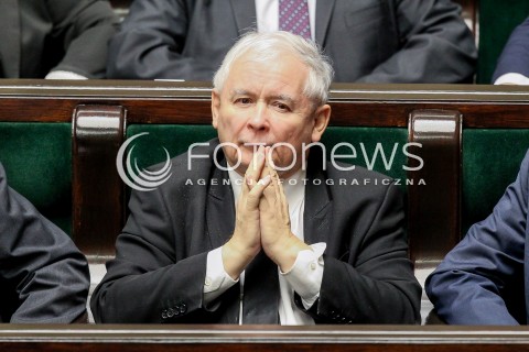  20.10.2016 WARSZAWA SEJM<br />POSIEDZENIE SEJMU RP<br />N/Z JAROSLAW KACZYNSKI<br /> 