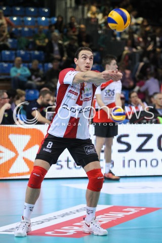  21.10.2016 RZESZOW<br />SIATKOWKA PLUSLIGA 2016/2017 MEN VOLLEYBALL POLAND POLISH PLUS LIGA LEAGUE SEASON 2016/2017<br />MECZ ASSECO RESOVIA RZESZOW - LOTOS TREFL GDANSK <br />N/Z MARKO IVOVIC SYLWETKA <br /> 