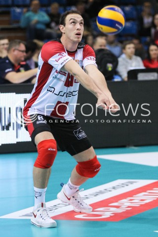  21.10.2016 RZESZOW<br />SIATKOWKA PLUSLIGA 2016/2017 MEN VOLLEYBALL POLAND POLISH PLUS LIGA LEAGUE SEASON 2016/2017<br />MECZ ASSECO RESOVIA RZESZOW - LOTOS TREFL GDANSK <br />N/Z MARKO IVOVIC SYLWETKA <br /> 