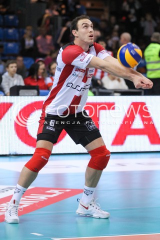  21.10.2016 RZESZOW<br />SIATKOWKA PLUSLIGA 2016/2017 MEN VOLLEYBALL POLAND POLISH PLUS LIGA LEAGUE SEASON 2016/2017<br />MECZ ASSECO RESOVIA RZESZOW - LOTOS TREFL GDANSK <br />N/Z MARKO IVOVIC SYLWETKA <br /> 