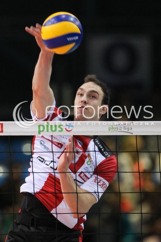  21.10.2016 RZESZOW<br />SIATKOWKA PLUSLIGA 2016/2017 MEN VOLLEYBALL POLAND POLISH PLUS LIGA LEAGUE SEASON 2016/2017<br />MECZ ASSECO RESOVIA RZESZOW - LOTOS TREFL GDANSK <br />N/Z MARKO IVOVIC SYLWETKA ATAK<br /> 