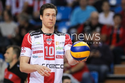  21.10.2016 RZESZOW<br />SIATKOWKA PLUSLIGA 2016/2017 MEN VOLLEYBALL POLAND POLISH PLUS LIGA LEAGUE SEASON 2016/2017<br />MECZ ASSECO RESOVIA RZESZOW - LOTOS TREFL GDANSK <br />N/Z JOCHEN SCHOPS SYLWETKA <br /> 
